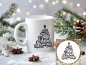 Preview: Tasse mit Weihnachtsbaum - Merry Christmas